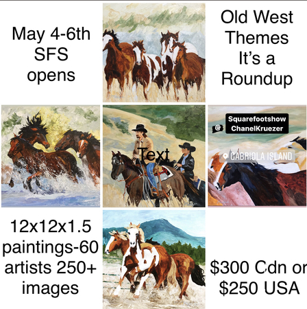 Painting for the Old West Square Foot Show